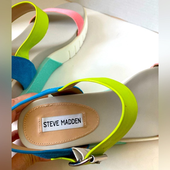 Steve Madden Pastry Sport Wedge Sandal 10 - Picture 2 of 10